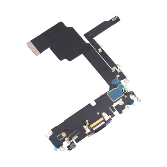iPhone 15 Pro Max Laddkontakt med Flexkabel Premium – Blå