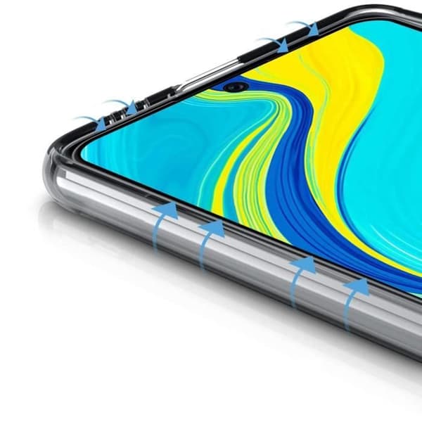 Härdat glas för Xiaomi REDMI NOTE 9S - REDMI NOTE 9 PRO [Pack 2] Transparent film Svart kant Skärmskydd Phonillico®