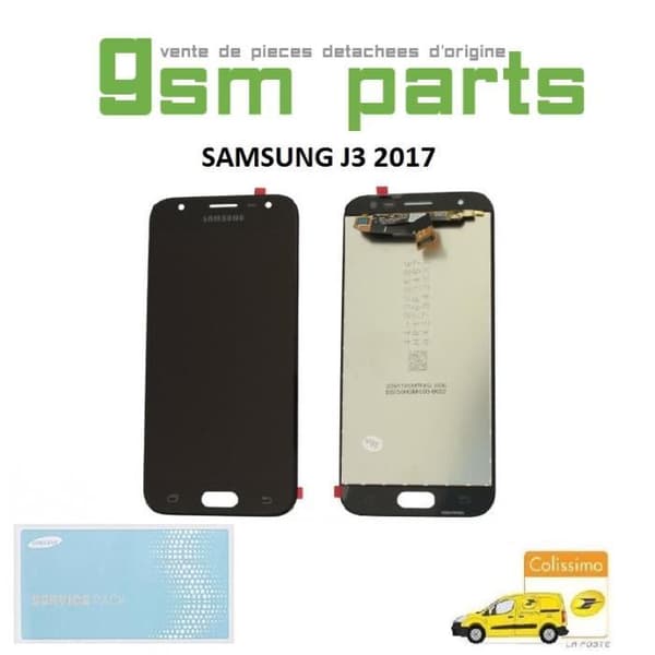 Original Samsung Galaxy J3 2017 SM-J330F LCD-skärm SVART (ORIGINAL LCD SERVICE PACK OCH GARANTI)