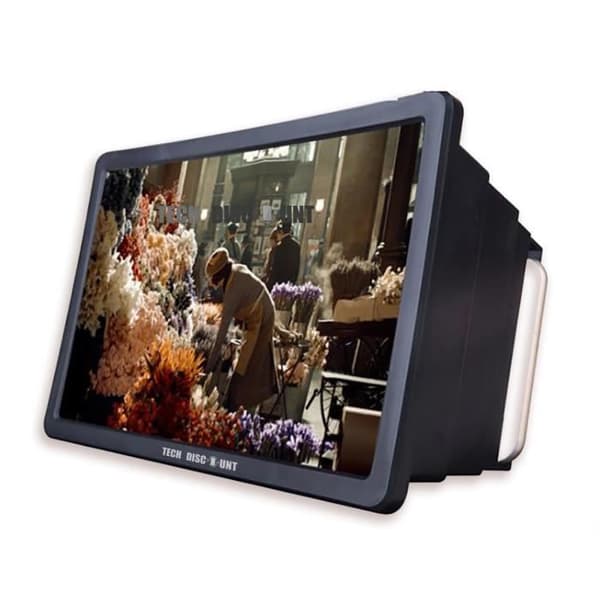 Vikbar Ultra High Definition Screen Magnifier Video 3D-filmförstärkare för 12 tums smarttelefon
