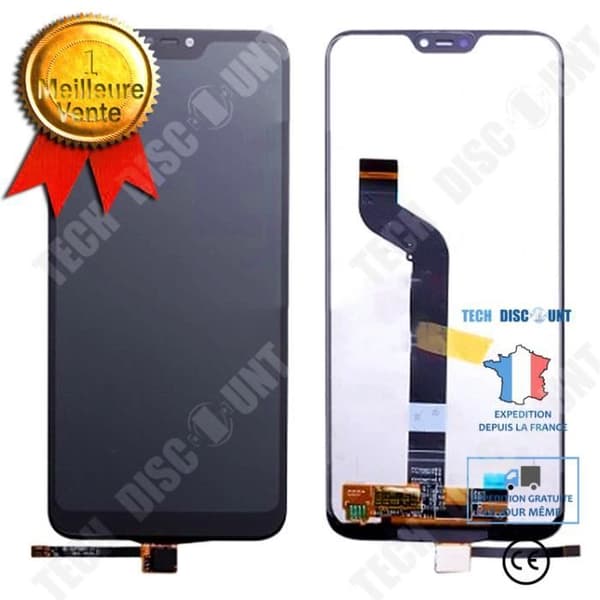 TD® TOUCH GLASS + LCD-SKÄRM Xiaomi Redmi 6 Pro Black