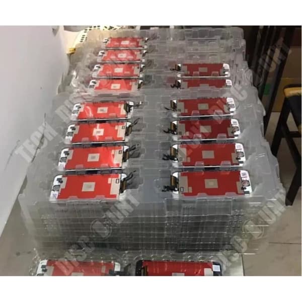 TD® LCD-skärm + pekskärm för iphone 5S Vit