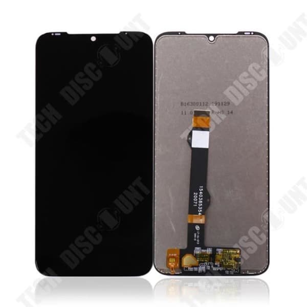 TD®-skärm för Moto Motorola G8 Plus XT2019 LCD-skärm med pekskärm (inget chassi) utbyte (svart)