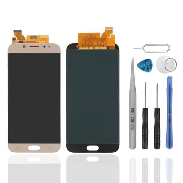 Telefonskärm - TD® - Galaxy J7 Pro 2017 - 9H härdat glas - Anti-repa - 5,5 tum