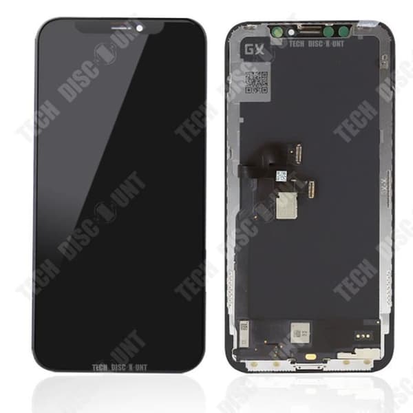 TD® för iPhone 6 plus helsvart helskärms LCD-pekskärmsmontering Telefontillbehörssats