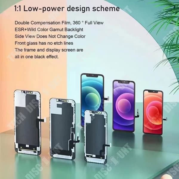 TD® för iPhone 6 plus helsvart helskärms LCD-pekskärmsmontering Telefontillbehörssats