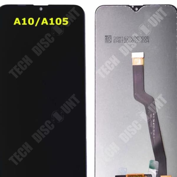 LCD-skärm och Touchglas - TECH DISCOUNT - Samsung Galaxy A10 - Svart - Verktygskit Inkluderat