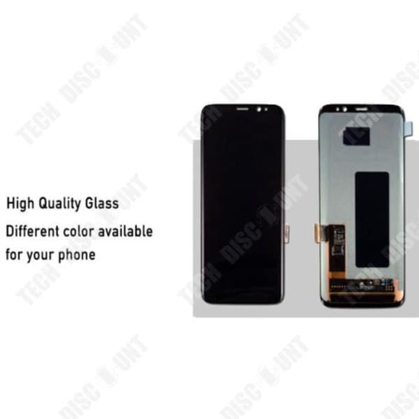 TD® Komplett LCD Touch Screen Glas - Svart För Samsung Galaxy S8 G950 G950F