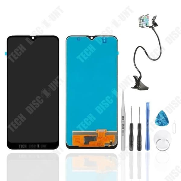 TD® Ersättningsskärm för Samsung GALAXY A50 A505 svart komplett med digitizer LCD + Verktyg + Gåva / Solid och Hållbar