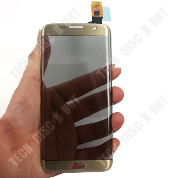TD® Mobiltelefon Touch Screen Gold Lämplig för S7 edge Sensitive HD Precise Touch Mobiltelefon Touch Glass