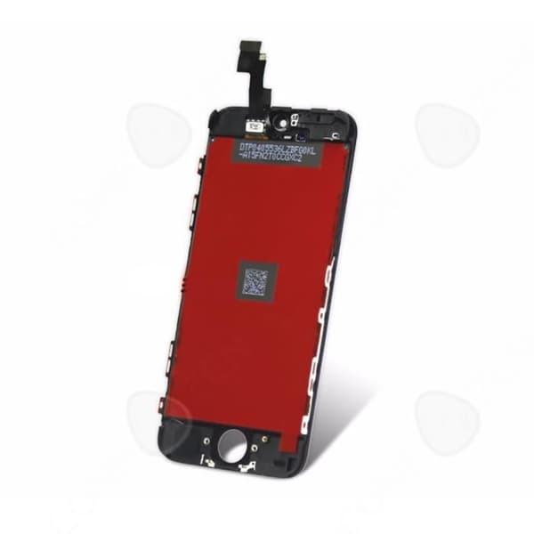 CONFO®-SKÄRM FÖR IPHONE 5C SVART KOMPLETT TOUCH GLASS + LCD PÅ RAMEN