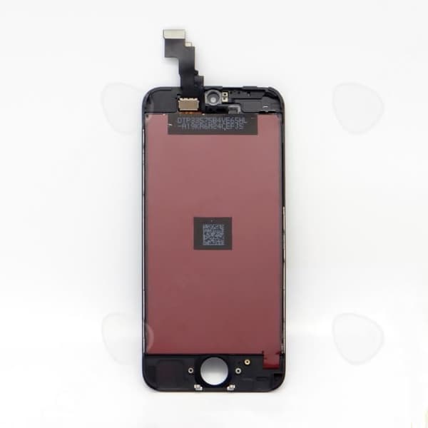 CONFO®-SKÄRM FÖR IPHONE 5C SVART KOMPLETT TOUCH GLASS + LCD PÅ RAMEN