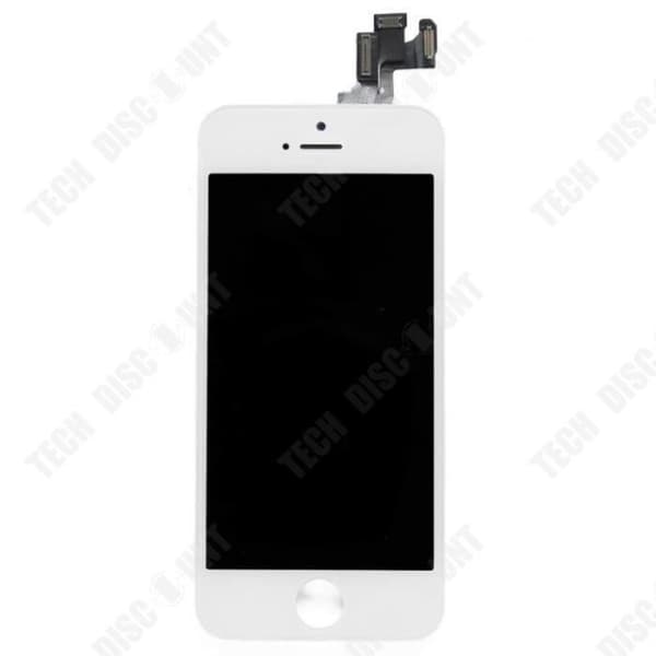 TD® Lämplig för IPHONE SE vitt pekglas + full LCD-skärm + verktyg