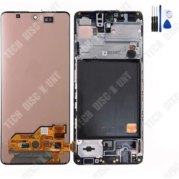 TD® för Samsung A51 mobiltelefonskärm A515 LCD-enhet Inre och yttre pekskärm LCD-skärm med Ca-skärm