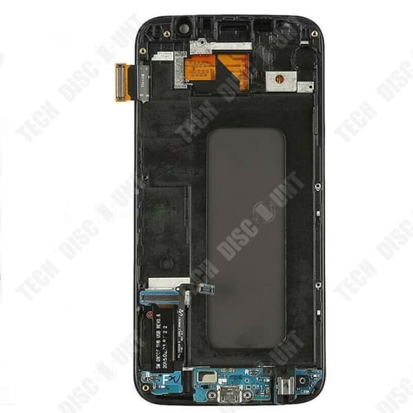 TD® Lämplig för Samsung S6 G920 mobiltelefonskärm Samsung pekskärm LCD-monteringsskärm med guld LCD-ram