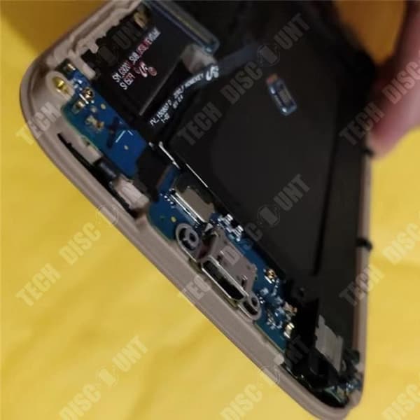 TD® Lämplig för Samsung S6 G920 mobiltelefonskärm Samsung pekskärm LCD-monteringsskärm med guld LCD-ram