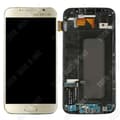 Miniatyrbild 1 av 4: TD® Lämplig för Samsung S6 G920 mobiltelefonskärm Samsung pekskärm LCD-monteringsskärm med guld LCD-ram