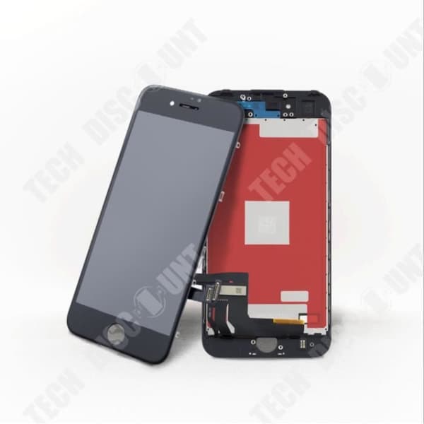 TD®-skärm iPhone 6S komplett svart TEENO + Verktyg Hemknapp Intern hörlurskamera + härdat glas