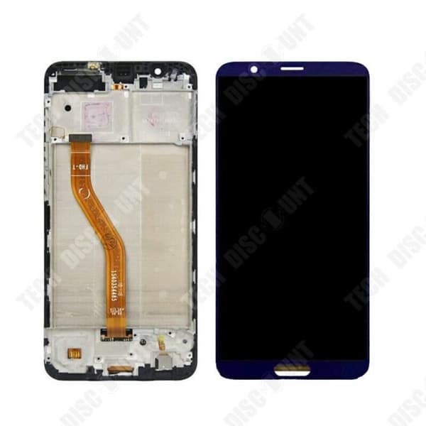 TD® Lämplig för Honor V10 mobiltelefonskärm Pekskärm LCD-enhet med blå LCD-ram
