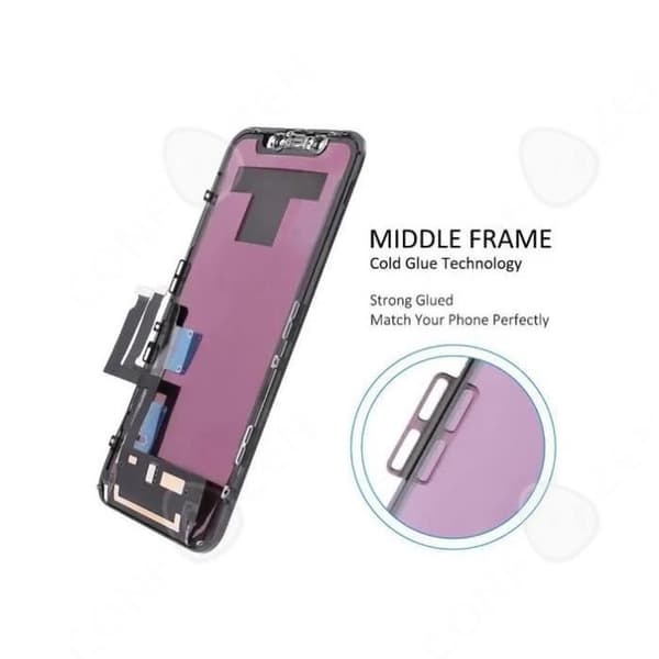 CONFO® Komplett LCD-skärm kompatibel med iPhone XR-glas 6,1 tums mobiltelefonskärm