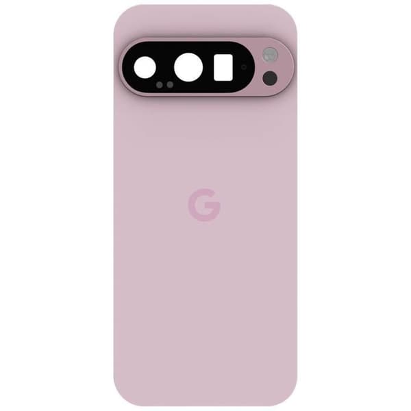 Baksida för Google Pixel 9 Pro Originalt Servicetryck Google Rosa