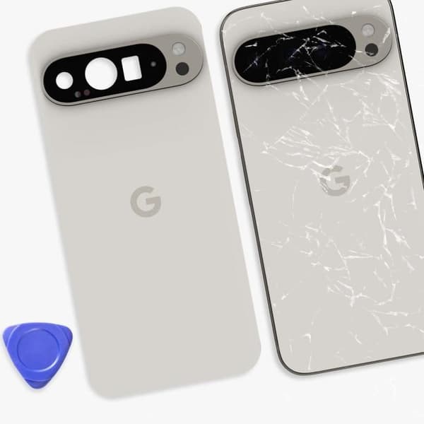 Bakre glas för Google Pixel 9 Pro XL Original Service Pack Google Vit