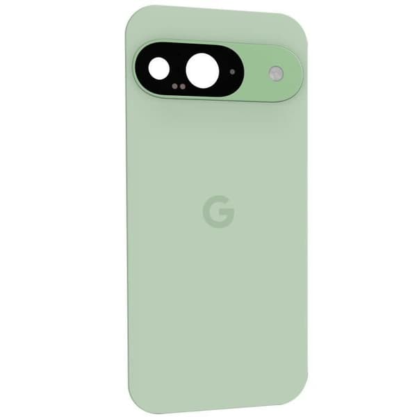 Baksidan för Google Pixel 9 Originalt Service Pack Google Ljusgrön