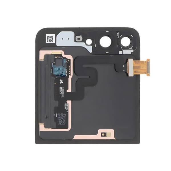 Bakre skärm för Samsung Galaxy Z Flip 6 med original samsung extern skärm gul