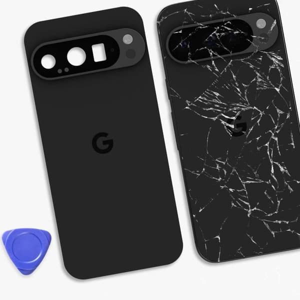Bakåtgivning för Google Pixel 9 Pro Original Service Pack Google Svart