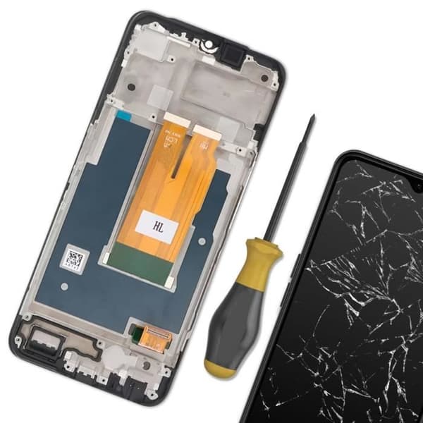 LCD-skärm för Realme 9i 5G med Original Realme Svart Pekskärm