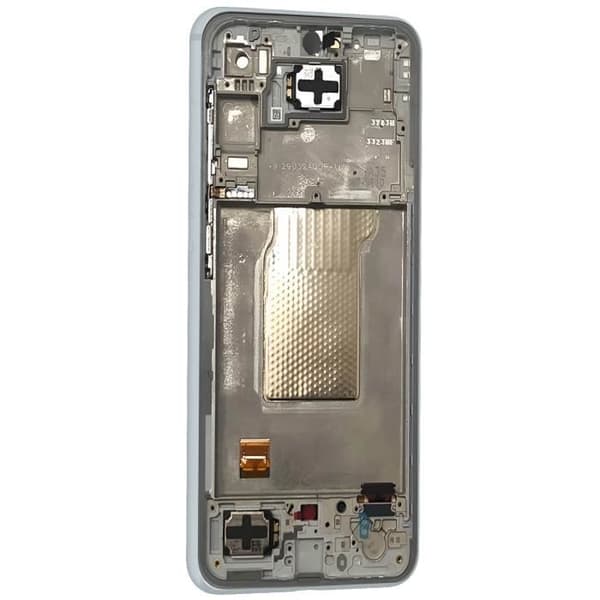 Skärm för Samsung Galaxy A35 LCD + Touchglas + Original Samsung Chassi Ljusblå