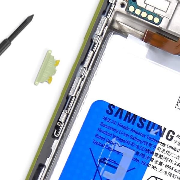 Power-knapp för Samsung Galaxy A54 och A34 Original Samsung Grön