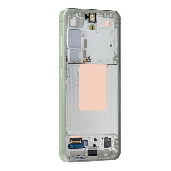 Skärm för Samsung Galaxy S24 LCD + Beröringsglas + Original Samsung Chassi Grön