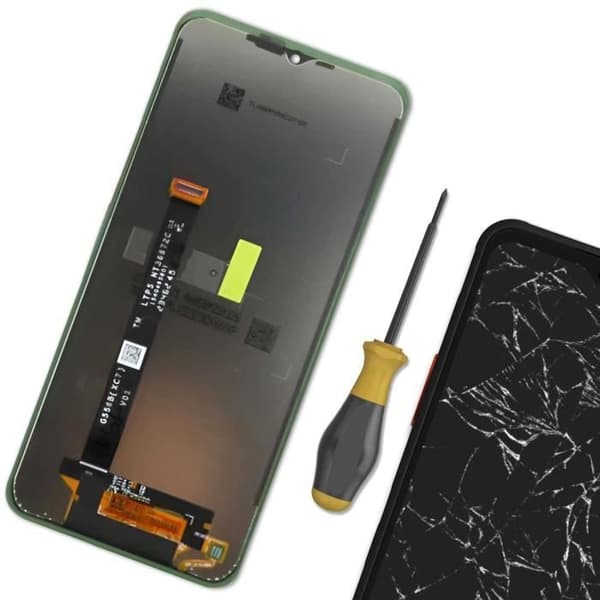 LCD-skärm och pekglas för Samsung Galaxy Xcover 7 Original Samsung Svart