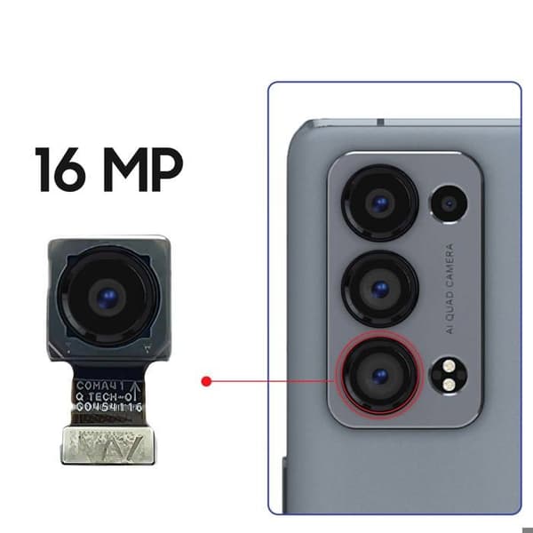 Kamera med ultravidvinkel för Oppo Reno 6 Pro 16MP Svart