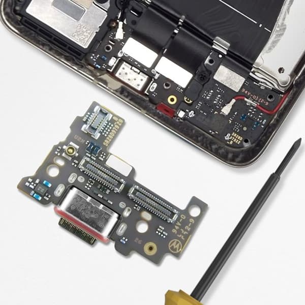 USB-C laddningsanslutning för Motorola Edge 50 Ultra Original Motorola Svart