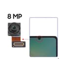 Miniatyrbild 3 av 4: Framkamera för Samsung Galaxy A06 Selfie Sensor 8MP Samsung Svart