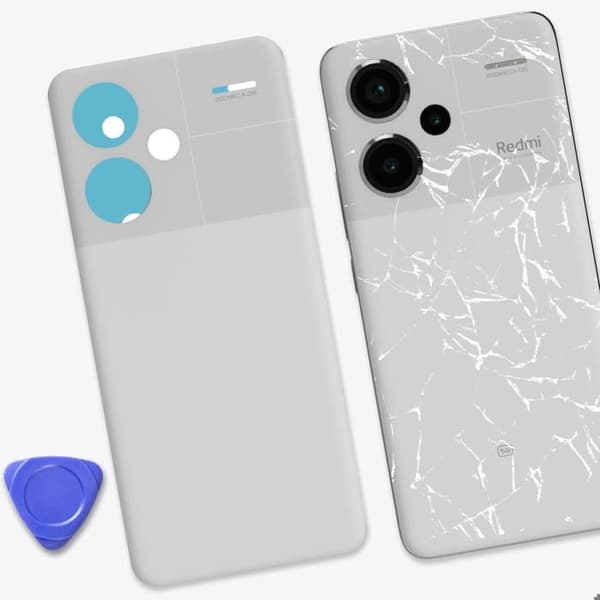 Ersättningsbaksida för Xiaomi Redmi Note 13 Pro Plus Vit