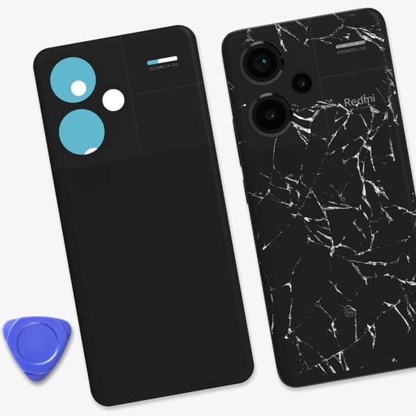 Ersättningsbakglas för Xiaomi Redmi Note 13 Pro Plus Svart