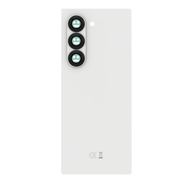 Bakre glas för Samsung Galaxy Z Fold 6 Original Service Pack Samsung Vit