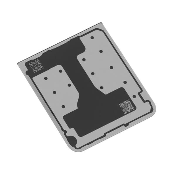 Bakre panel för Samsung Galaxy Z Flip 6 Original Samsung Vit