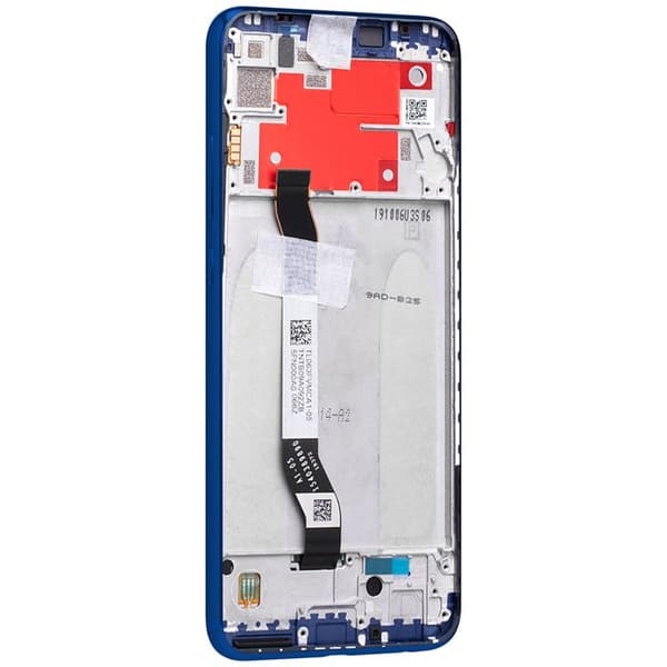 Skärm för Xiaomi Redmi Note 8T LCD + Pekskärm + Original Xiaomi Chassi Blå Natt