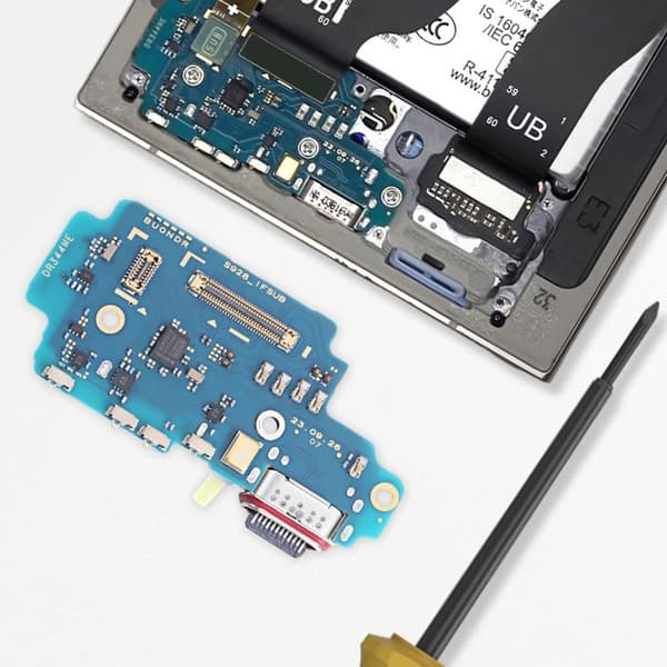 USB-C laddningskontakt för Samsung Galaxy S24 Ultra Svart