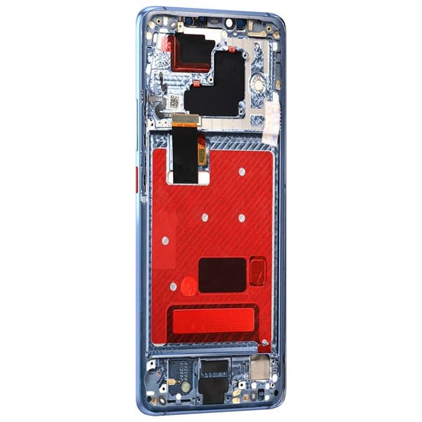 LCD-skärm + Touchglas för Huawei Mate 20 Pro med chassi i nattblått
