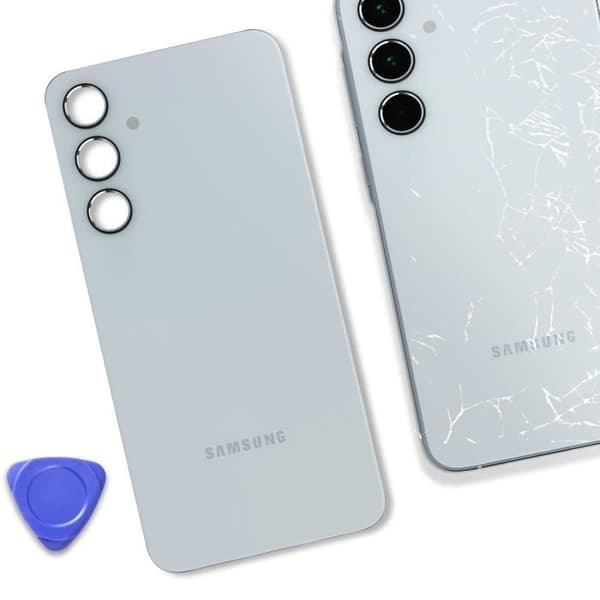 Ersättningsbakruta för Samsung Galaxy A55 Blå