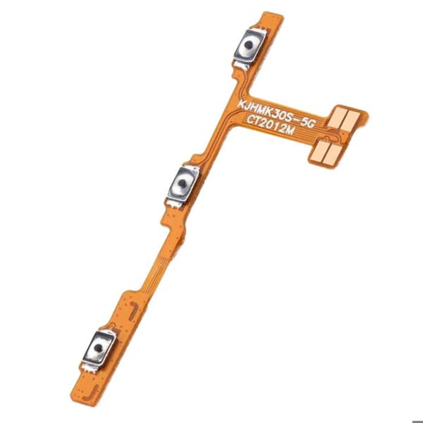 Napp för ström- och volymknapp för Xiaomi Mi 10T och Mi 10T Pro svart