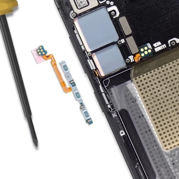 Nappe för ström- och volymknapp för Samsung Galaxy S24 Svart