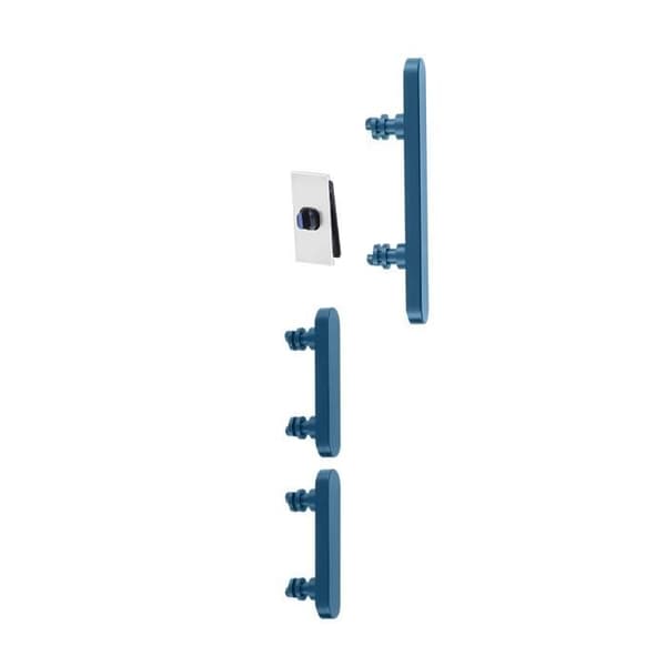 Strömknapp, Volym och Tyst för iPhone 12 och 12 Pro Blå