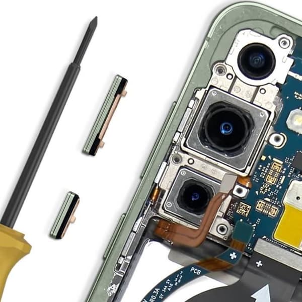 Knappar för Power och Volym för Samsung Galaxy S24 och S24 Plus Grön
