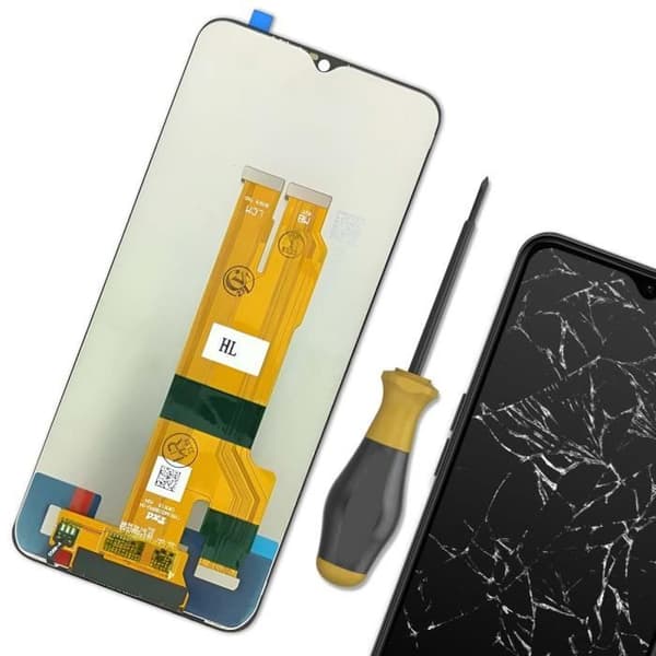 LCD-skärm och pekglas för Realme 9i 5G svart